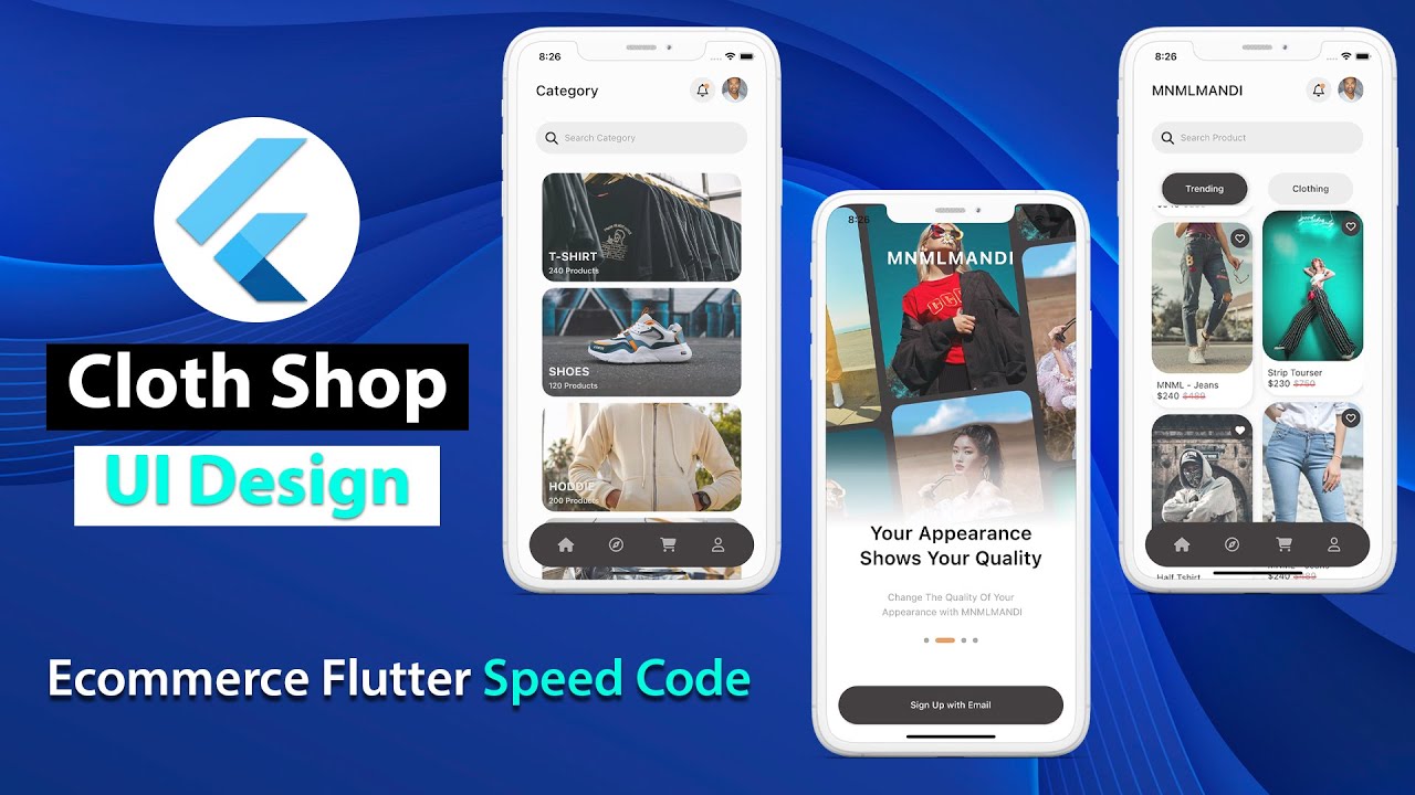Flutter E Commerce App Shop Design Speed Code Youtube