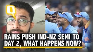 ICC World Cup 2019 | India vs New Zealand Semifinal Enters 'Day 2' Due to Rains: What Happens Now?
