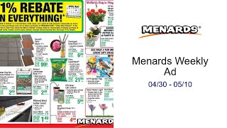 Menards Weekly Ad 04/30 - 05/10