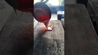 The Heat is Real – Dropping Molten Metal! (part 2) #shorts