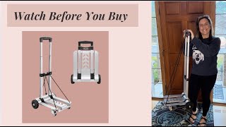 Moving Heavy Items Alone? This Makes It Effortless- Utility Luggage Cart- Foldable and Sturdy