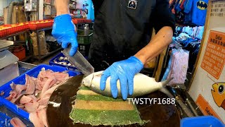 虱目魚無刺切割片魚技巧 Excellent  Milkfish /Bangus /Awa /Ikan Bandeng Cutting Knife Skills | Food Taiwan