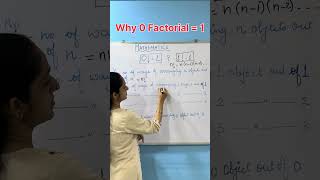 Why Factorial 0 = 1 #maths #educationalshorts #mathematicstricks