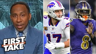 FIRST TAKE | Josh Allen and Lamar Jackson have the same Super Bowl pressure. - Stephen A. explains