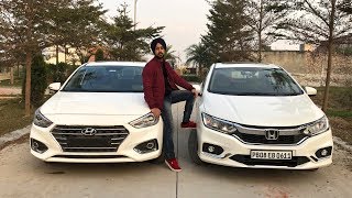 Honda City Vs Hyundai Verna Full Comparison In Hindi | Which Car Is Better For You? | Crazy4cars