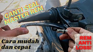 TUTORIAL CARA GANTI SEAL MASTER REM DEPAN SUPRA X DENGAN MUDAH!