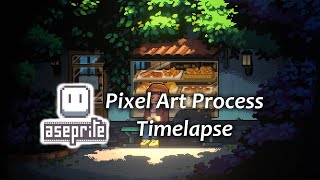 Hidden Bakery | Aseprite Pixel Art Timelapse [058]