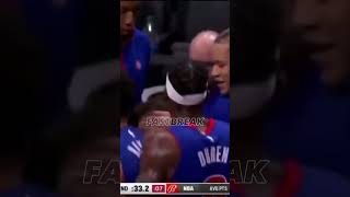 Pistons VS. Magic fight 😳 #basketball #shorts #trending#pistons#magic#nba