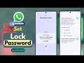 How to Lock WhatsApp with Face ID/ Fingerprint on Android!