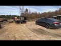 unloading logs at the sawmill