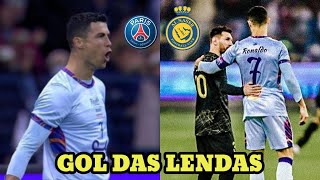 OLHA O GOL DE C RONALDO E MESSI NO AMISTOSO DE PSG X AL NASSR 😯