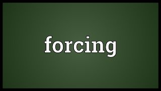 Forcing Meaning