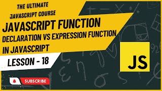Function Declaration | Function Expression in JavaScript | Hindi/Urdu | JavaScript Tutorial #18