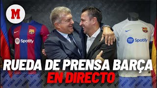 EN DIRECTO I Laporta y Xavi, rueda de prensa del Barça en vivo