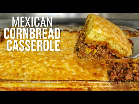 Mexican Cornbread Casserole with Turkey Recipe