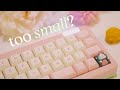 super small keyboard build 🍑 apricot qaz layout ⌨️ kam bouquet samples