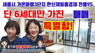 236.내집자랑? 단 6세대,안방 발코니등 희소가치 높은 세종시가온마을3단지 전용95 내부구조 평면도 입지 소개영상