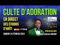 Culte d'Adoration en direct des studios du MEODH en Haïti (24/02/24)