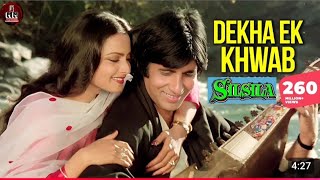 Dekha Ek Khwab Song | Silsila | Amitabh Bachchan, Rekha | Kishore Kumar, Lata Mangeshkar, Shiv-Hari