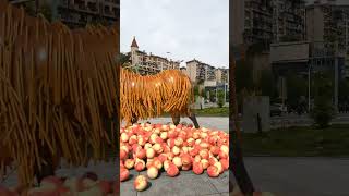 Vegetable horse c4d animation decompression special effects