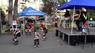 Cowichan Tzinquaw Dancers at Urban Thunderbirds/Ravens in a Material World Opening