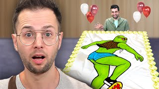 Surprising Zach With a Giant Shrek Cake