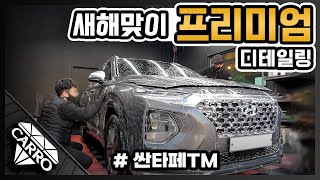 새해맞이 프리미엄 디테일링 세차로 싼타페 TM 호강 시켜주기~