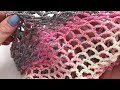 crochet easy summer shawl loop