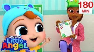 Visting The Doctor + More |  Little Angel Color Songs & Nursery Rhymes | Learn Colors & Shapes