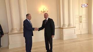 President of Azerbaijan Ilham Aliyev received Foreign Minister of Russia Sergey Lavrov