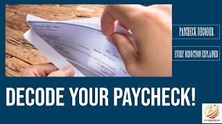 Your Paycheck Stub Decoded in Minutes