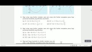 BAB 1:FUNGSI DAN PERSAMAAN KUADRATIK - MENCARI PUNCA PERSAMAAN KUADRATIK (TINGKATAN 4)