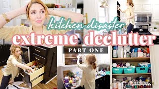 EXTREME KITCHEN DECLUTTER + CLEAN WITH ME \\ Big Family + Small Kitchen!