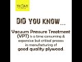 vacuum pressure treatment at trojan ply