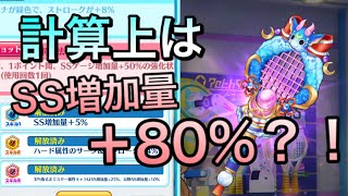 SS増加量＋80%のラケットだって         【白猫テニス】