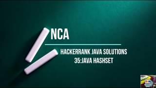35:Java Hashset || Hackerrank java solutions