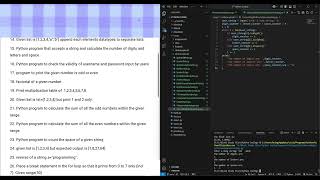 Solving 45 Questions using While Loop | Python Q 15-17