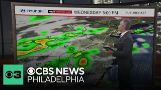 Another brutally hot day Tuesday in Philadelphia region, tracking storms Wednesday