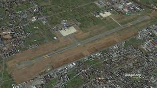 山形空港＜おいしい山形空港＞（GAJ）【Google Earth Studio】