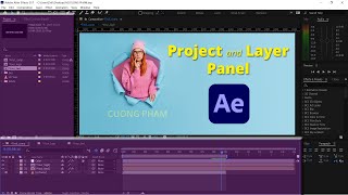 [Hướng dẫn] Bài 3: Các thuộc tính của Project panel và Layer panel trong After Effects