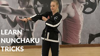 LEARNING NUNCHAKU TRICKS