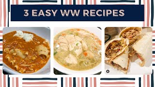 3 EASY WEIGHT WATCHER MEALS | CALORIE COUNTING | GROCERY HAUL