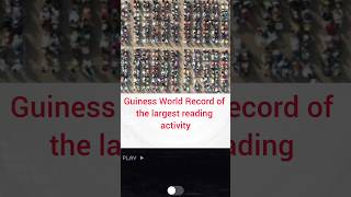 Guinness world record of largest reading #shorts #guinessrecords