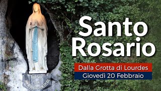 Rosario di LOURDES di oggi Giovedì 20 Febbraio 2025 🔴 Misteri della Luce