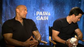 Dwayne Johnson and Mark Wahlberg "Pain and Gain" Interview