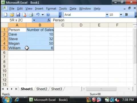 General Computer Tips : How to Make a Bar Graph Using Microsoft Excel 2003 General Computer Tips : How to Make a Bar Graph Using Microsoft Excel 2003