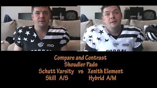 Xenith vs Schutt Shoulder Pads - Compare and Contrast