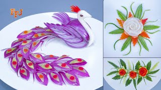 Amazing Vegetable Carving Ideas For Food Garnishes & Arts