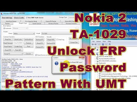 How To Nokia 2 Ta-1029 Pattern & Frp Unlock Umt Dongle 100%ok - YouTube