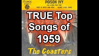 The TRUE Top 50 Songs of 1959 - Best Of List